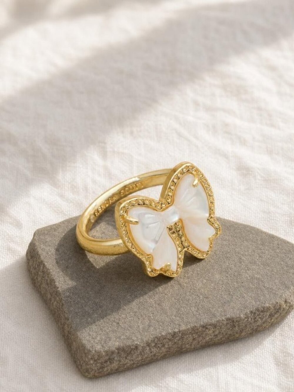 Kendra Scott Haley Bow Band Ring Size 7